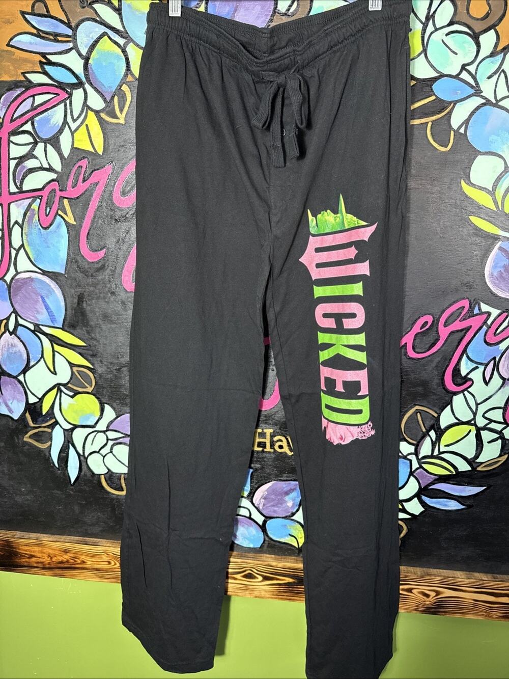 Unisex Wicked Pajama PJ Pants, Black, Large
